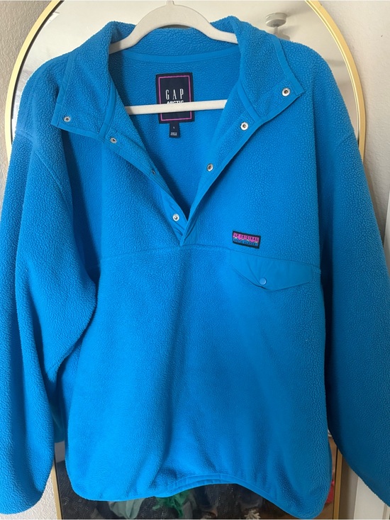 GAP Other - GAP Blue Snap-Up Fleece Pullover
